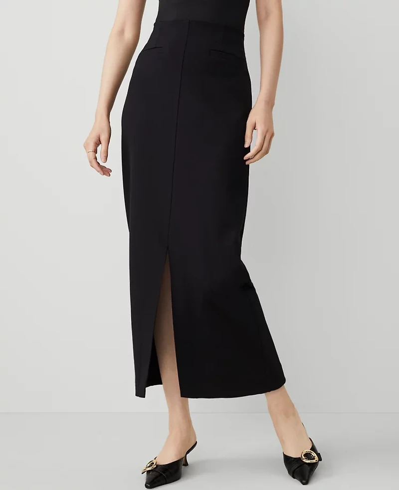 Ann Taylor Ponte Pocket Maxi Skirt Women's