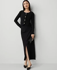 Ann Taylor Ponte Pocket Maxi Skirt Women's