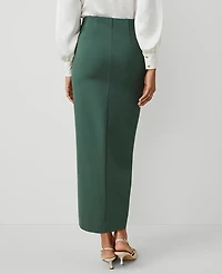Ann Taylor Ponte Pocket Maxi Skirt Dried Cilantro Women's