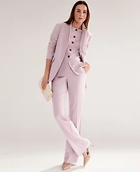 Ann Taylor The Flare Trouser Pant Size 8 Rosy Mauve Women's