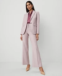 Ann Taylor The Flare Trouser Pant Size 8 Rosy Mauve Women's