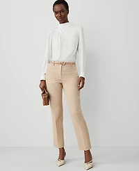 Ann Taylor The Eva Ankle Pant in Houndstooth Size 8 Neutral Combo Women's