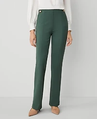 Ann Taylor The Skinny Flare Trouser Pant in Ponte — Curvy Fit Size 6 Dried Cilantro Women's