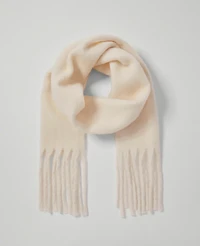 Ann Taylor Fuzzy Scarf Winter White Women's
