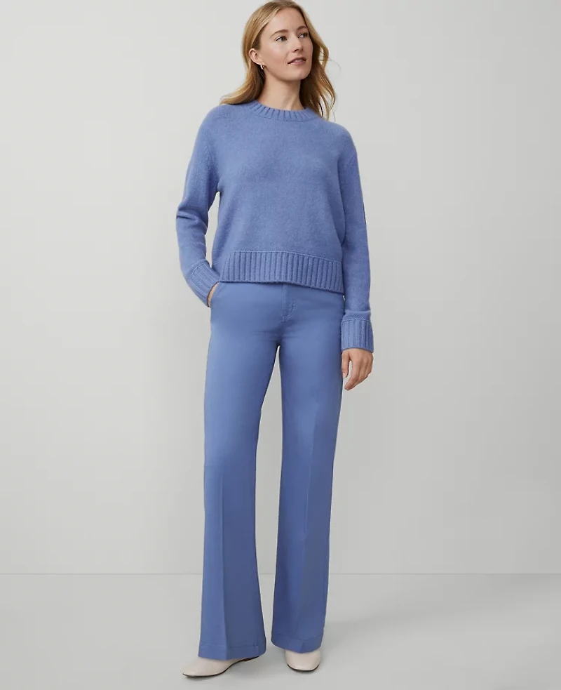 Ann Taylor Weekend Collection Trouser Pant Sateen Women's