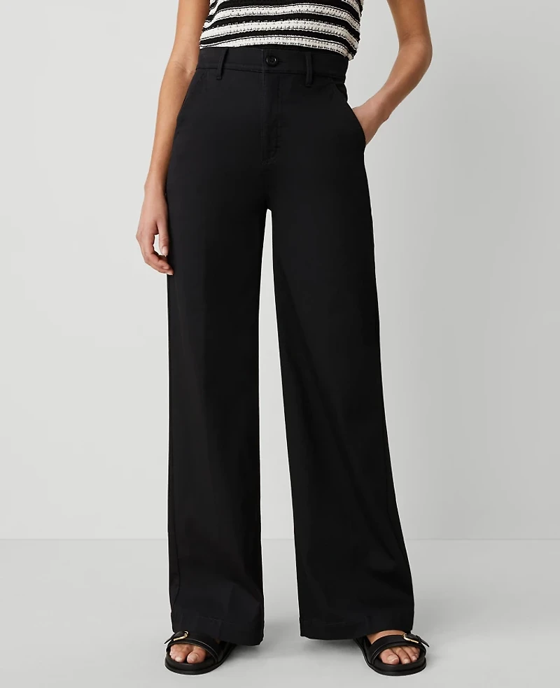 Ann Taylor Weekend Collection Trouser Sateen Women's