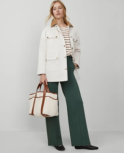 Ann Taylor Weekend Collection Trouser Pant Sateen Women's