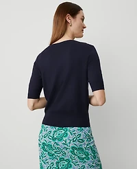 Ann Taylor Wedge Sweater T-Shirt Night Sky Women's