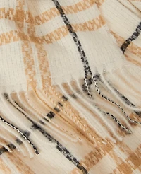 Ann Taylor Weekend Collection Plaid Scarf Cafe Au Lait Women's