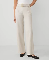 Ann Taylor Weekend Collection Belted Utility Pant Tahini Women's