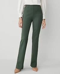 Ann Taylor The Petite Skinny Flare Trouser Pant in Ponte Size 6 Dried Cilantro Women's