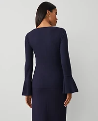 Ann Taylor Bell Sleeve Top Night Sky Women's