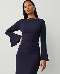 Ann Taylor Bell Sleeve Top Night Sky Women's