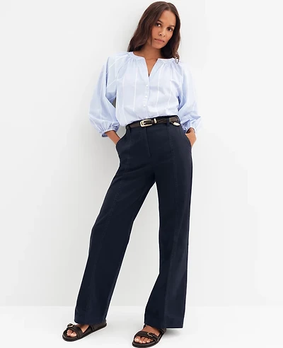 Ann Taylor Petite Weekend Collection Belted Utility Pant Women's