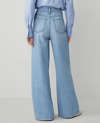 Ann Taylor The Petite Trouser Jean Size 12 Light Wash Women's