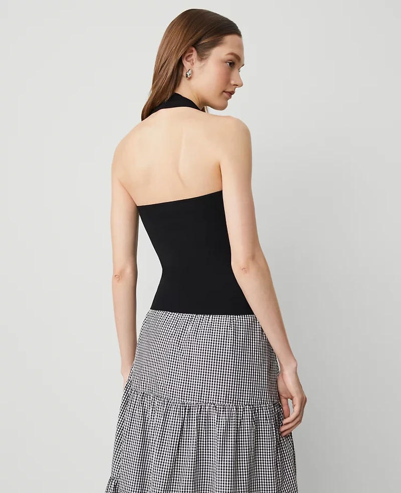 Ann Taylor Halter Sweater Black Women's