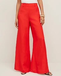 Ann Taylor The Statement Palazzo Pant Linen Blend Women's