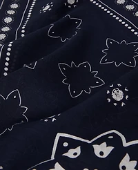 Ann Taylor Weekend Collection Floral Triangle Scarf Night Sky Women's