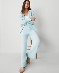 Ann Taylor The Pull-On Wide Leg Pant Triple Cloth Women's