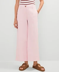 Ann Taylor Weekend Collection Wide-Leg Ankle Pant Women's