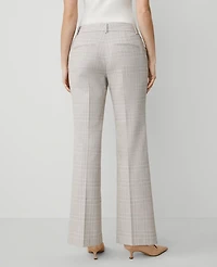 Ann Taylor The Jayne Trouser Plaid - Curvy Fit Cashew Beige Women's
