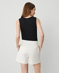 Ann Taylor The Pleated Short Sateen Women's
