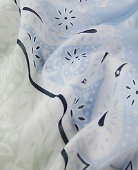 Ann Taylor Weekend Collection Paisley Triangle Scarf Winter White Women's