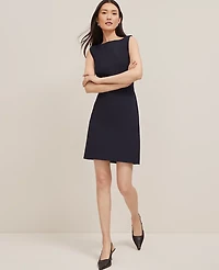 Ann Taylor The Petite Boatneck Dress Seasonless Stretch Women's