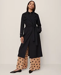Ann Taylor Petite Modern Trench Coat Black Women's