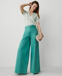 Ann Taylor The Petite Statement Wide Leg Pant Women's