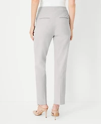 Ann Taylor The High Rise Side Zip Ankle Pant in Bi-Stretch Size 12 Pebble Grey Melange Women's