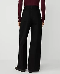 Ann Taylor The Pleated Trouser Size 4 Classic Black Wash Women's