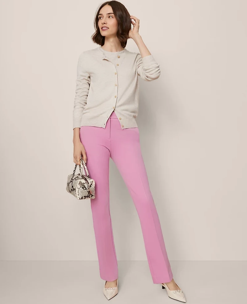 Ann Taylor The Petite Sophia Straight Pant Budding Blossom Women's