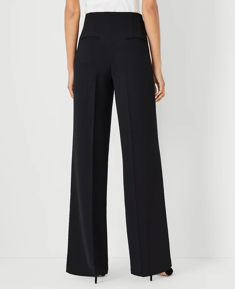 Ann Taylor The Petite Darted Wide-Leg Pant