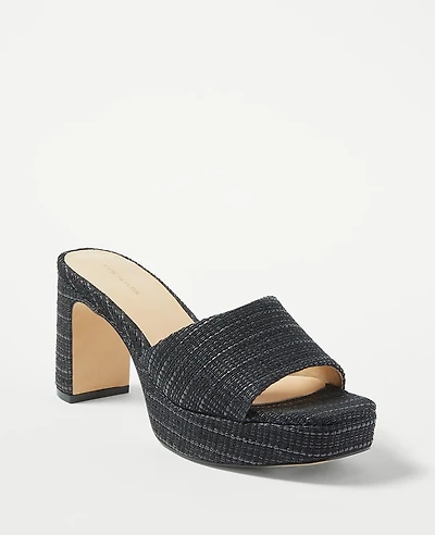 Ann Taylor Platform Mule Sandals 11 Women's