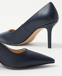 Ann Taylor Mae Leather Pumps Women's