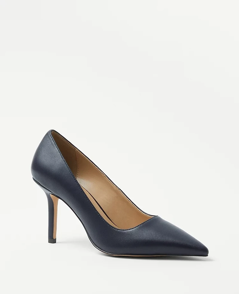 Ann Taylor Mae Leather Pumps Women's