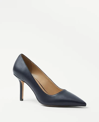 Ann Taylor Mae Leather Pumps Women's