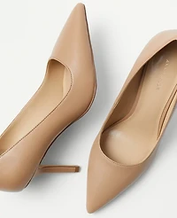 Ann Taylor Mae Leather Pumps Women's