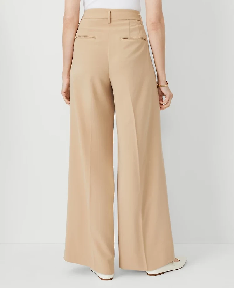 Ann Taylor The Petite Pleated Wide-Leg Pant Women's