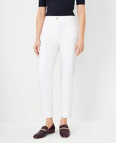 Ann Taylor The Petite Cotton Crop Pant Women's