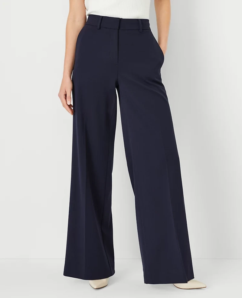 Ann Taylor The Wide-Leg Pant Size 2 Night Sky Women's