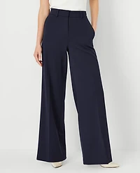 Ann Taylor The Wide-Leg Pant Size 2 Night Sky Women's