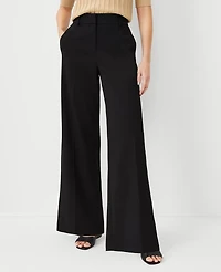Ann Taylor The Wide-Leg Pant Black Women's