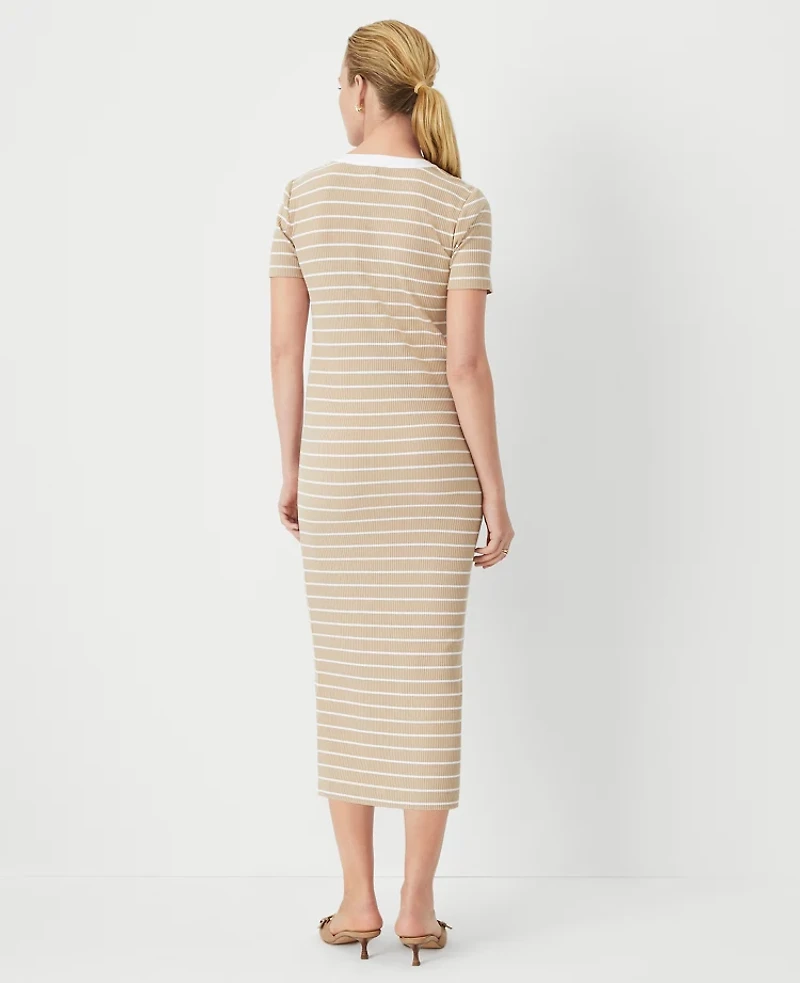 Ann Taylor Petite AT Weekend V-Neck Sheath Dress Baguette Women's