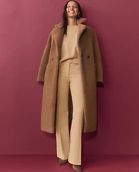 Ann Taylor The Belted Boot Pant in Stretch Twill Size 14 Cafe au Lait Women's