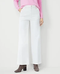 Ann Taylor The Trouser Jean Ivory Women's
