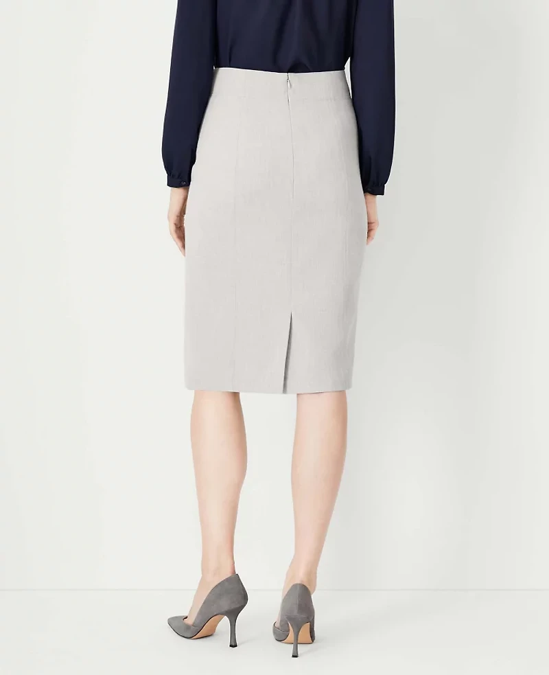 Ann Taylor The Petite High Waist Seamed Pencil Skirt in Bi-Stretch