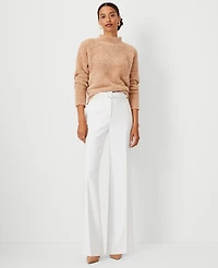 Ann Taylor The Belted Boot Pant Size 12 Winter White Women's
