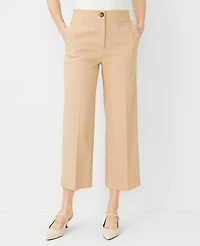 Ann Taylor The Wide Leg Crop Pant - Curvy Fit 8 Women's